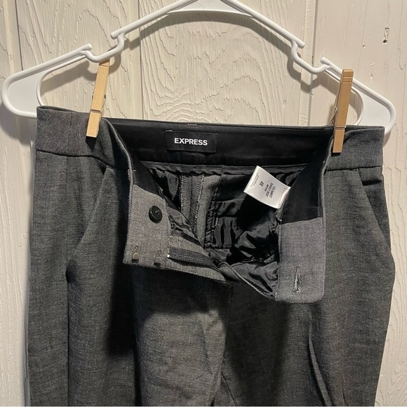 Express Columnist Women’s Mid-Rise Stretch “Barely Boot” Slacks - Picture 3 of 5